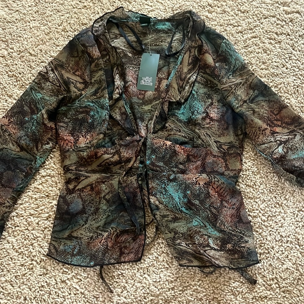 NWT- snake print too